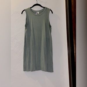 Green tank dress